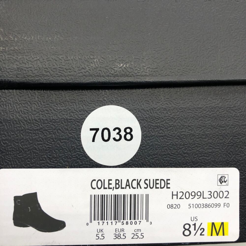 Naturalizer Womens Cole Black Suede Ankle Boots 8.5 M New - Picture 10 of 10